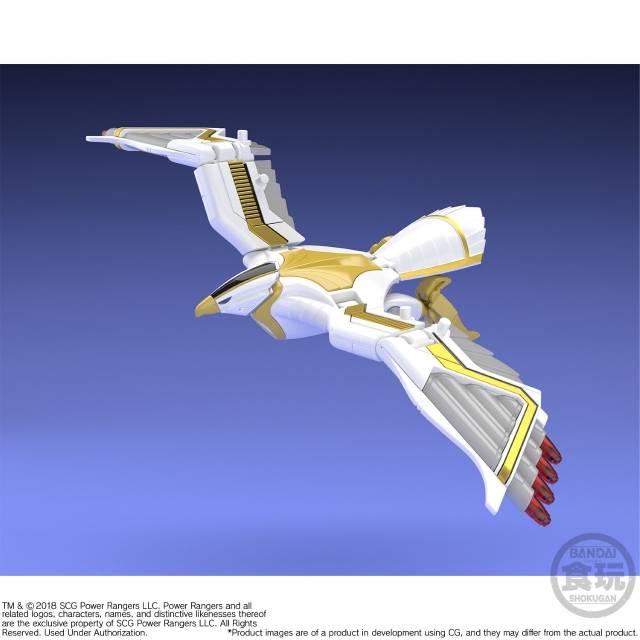 Mighty Morphin Alien Rangers - Super Mini Pla - Ninja Megazord & White Ninja Falconzord