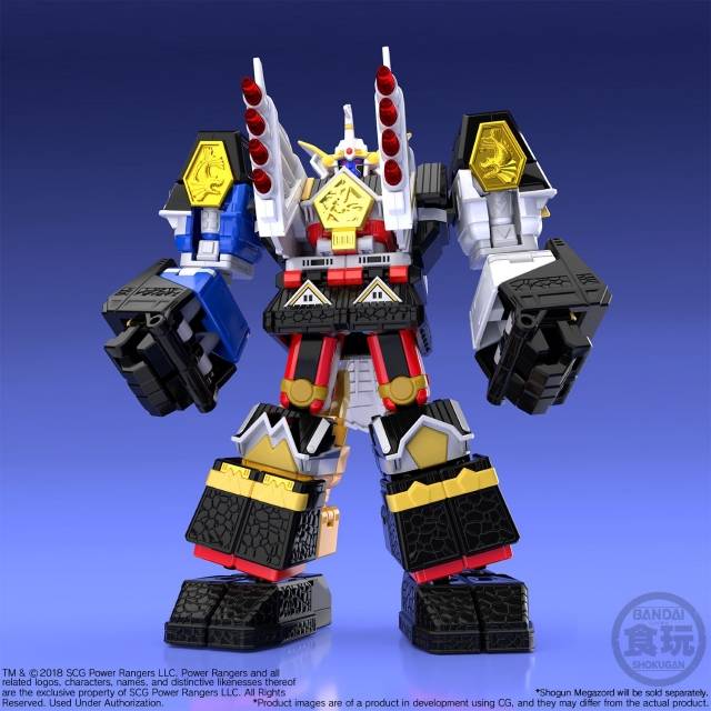 Mighty Morphin Alien Rangers - Super Mini Pla - Ninja Megazord & White Ninja Falconzord
