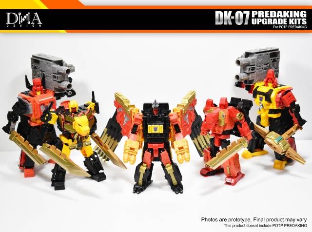 DK-07 Upgrade Kit for Transformers Power of the Primes Predaking | Dna Design | Upgrade Kit