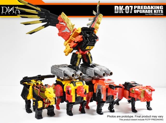 DK-07 Upgrade Kit for Transformers Power of the Primes Predaking | Dna Design | Upgrade Kit