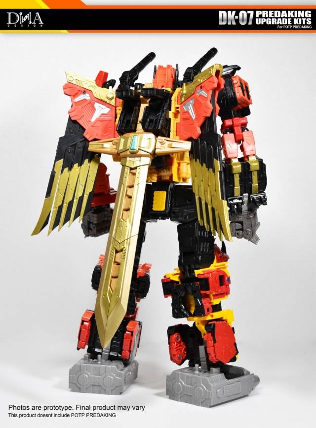 DK-07 Upgrade Kit for Transformers Power of the Primes Predaking | Dna Design | Upgrade Kit