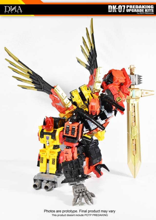 DK-07 Upgrade Kit for Transformers Power of the Primes Predaking | Dna Design | Upgrade Kit