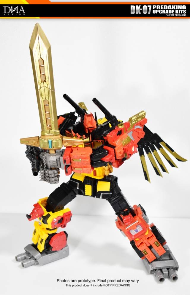 DK-07 Upgrade Kit for Transformers Power of the Primes Predaking | Dna Design | Upgrade Kit
