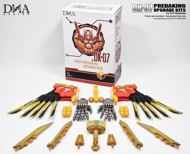 DK-07 Upgrade Kit for Transformers Power of the Primes Predaking | Dna Design | Upgrade Kit