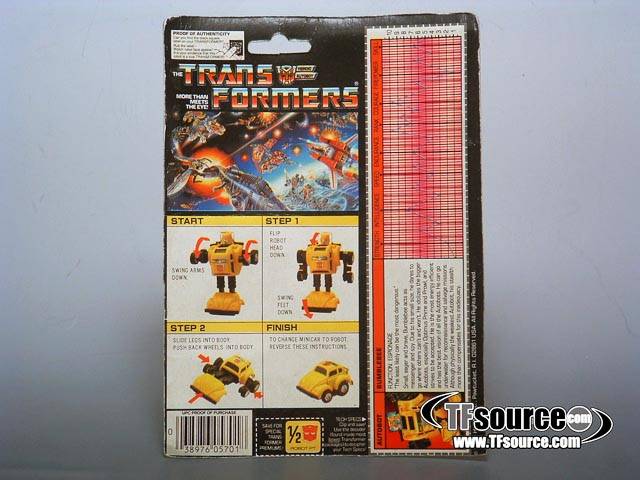 Bumblebee Yellow Version Series 2 MOSC