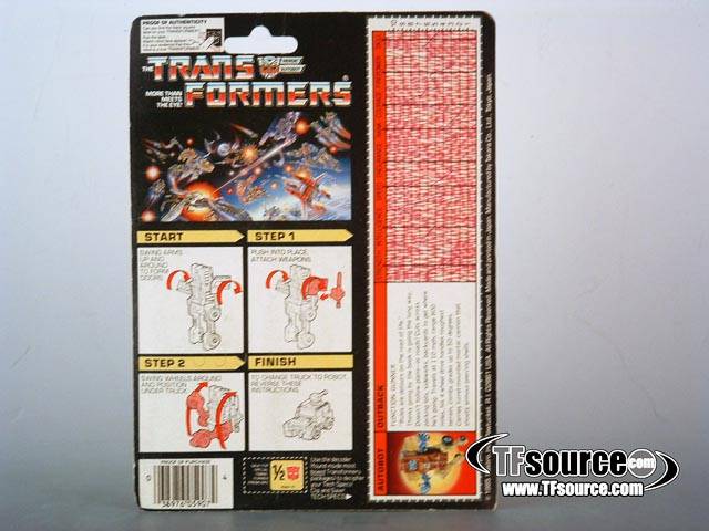 Outback Minibot Vintage Transformers G1
