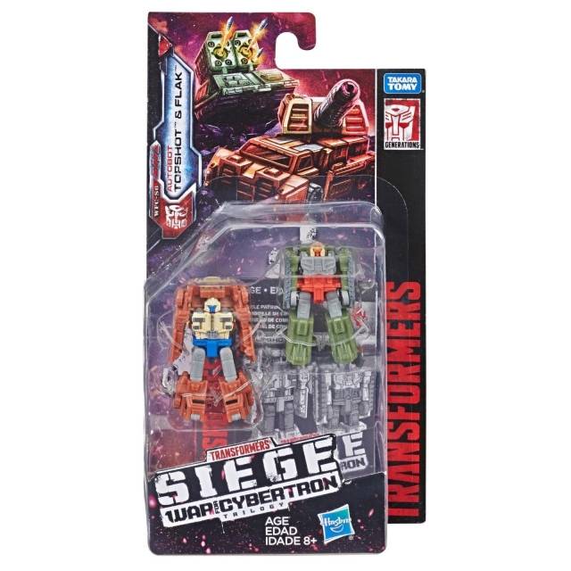 WFC-S6 Autobot Battle Patrol 2 Pack Topshot and Flak Micromaster Scale | Transformers Generations War for Cybertron Siege Chapter