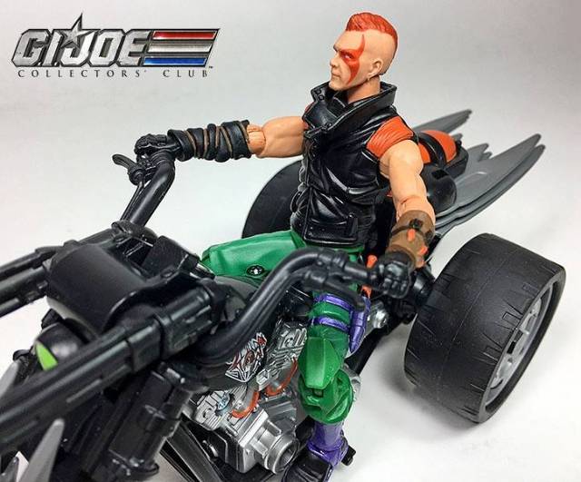 G.I. Joe Ninja Force Zartan with Cold Slither Cycle G.I. Joe Club 2018 Exclusive