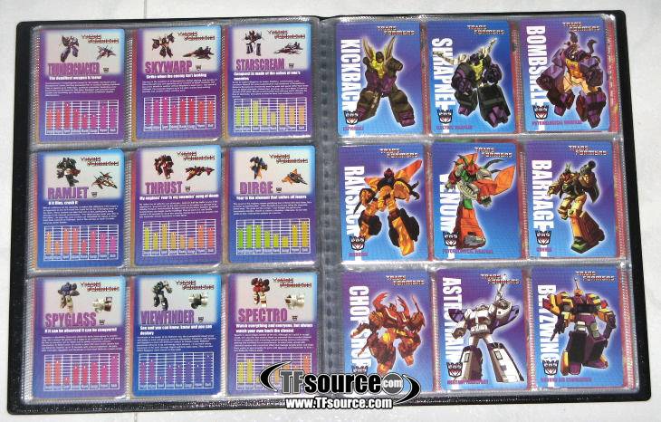 TF Tech Specs Collectors Cards Deck A