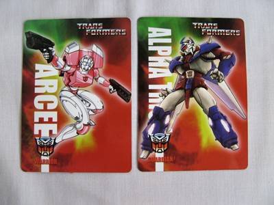 TF Tech Specs Collectors Cards Deck B