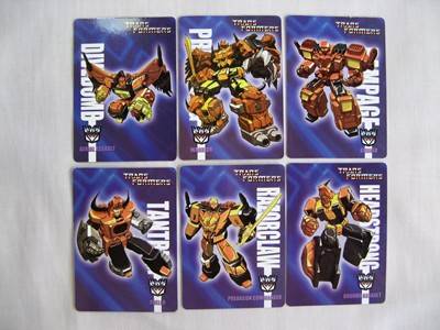 TF Tech Specs Collectors Cards Deck B