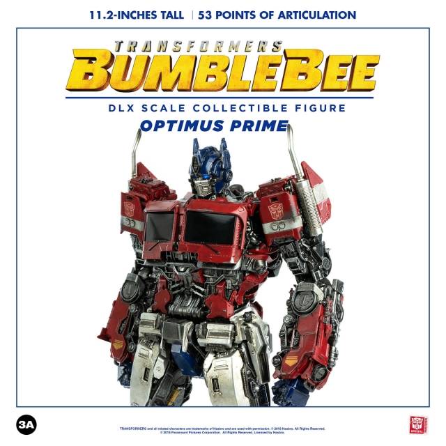Optimus Prime Collectible Figure DLX Scale Collectible Figure | Transformers: Bumblebee | threezero