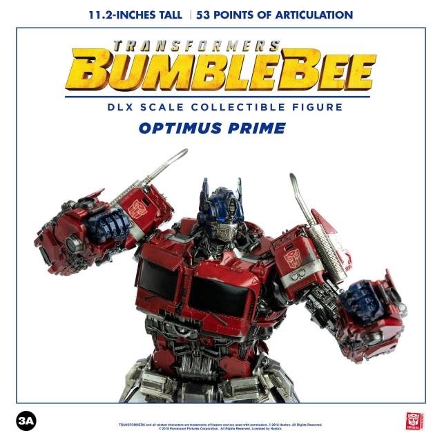 Optimus Prime Collectible Figure DLX Scale Collectible Figure | Transformers: Bumblebee | threezero