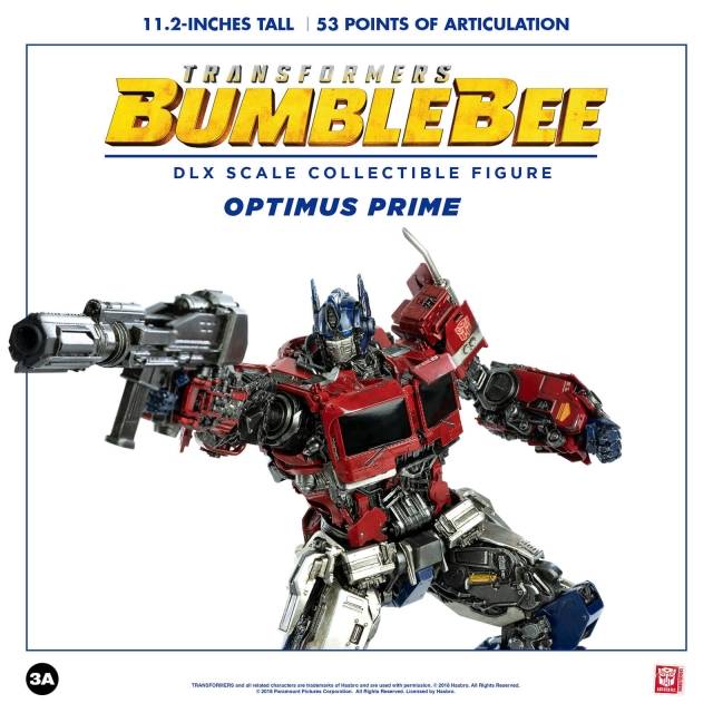 Optimus Prime Collectible Figure DLX Scale Collectible Figure | Transformers: Bumblebee | threezero
