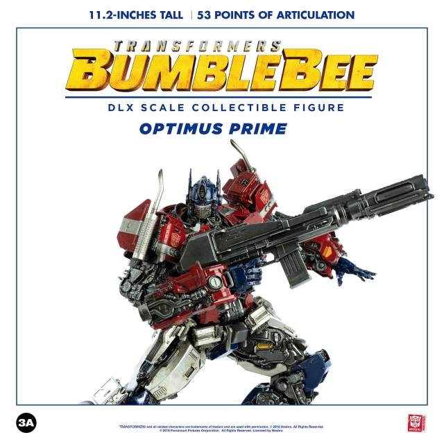Optimus Prime Collectible Figure DLX Scale Collectible Figure | Transformers: Bumblebee | threezero