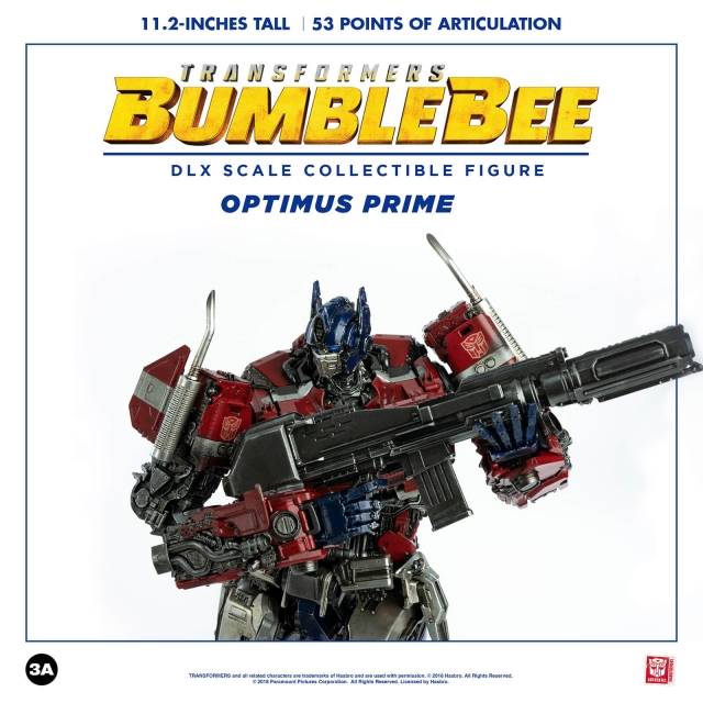Optimus Prime Collectible Figure DLX Scale Collectible Figure | Transformers: Bumblebee | threezero