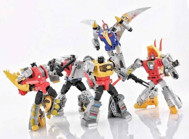 Dino Set of 5 Figures | DX9 Toys Attila Combiner