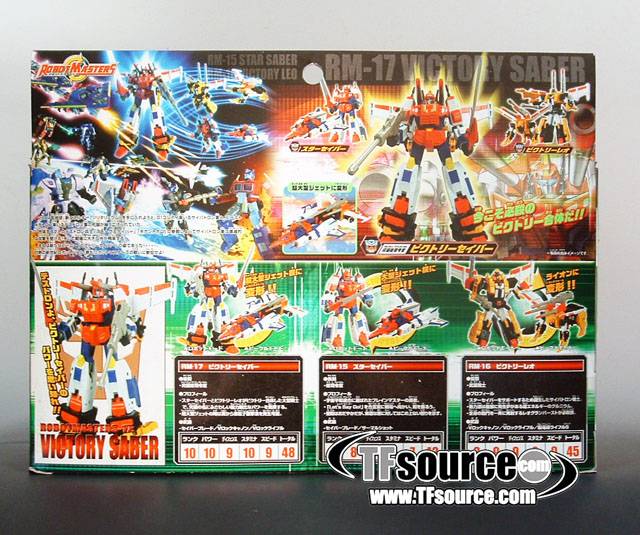 RM-17 Star Saber and Victory Leo Set | Transformers Robot Masters