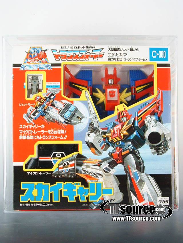 C-360 Sky Garry AFA 85 | Vintage Japanese G1 Transformers