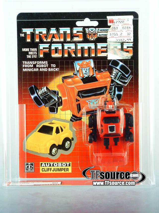 Cliffjumper Red Version AFA 80 Minibot Vintage Transformers G1