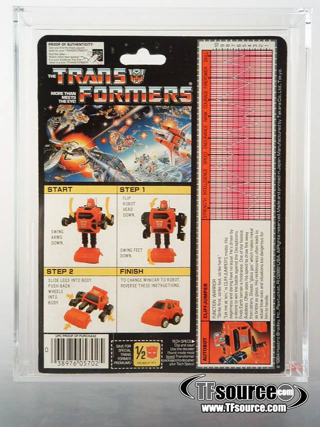 Cliffjumper Red Version AFA 80 Minibot Vintage Transformers G1