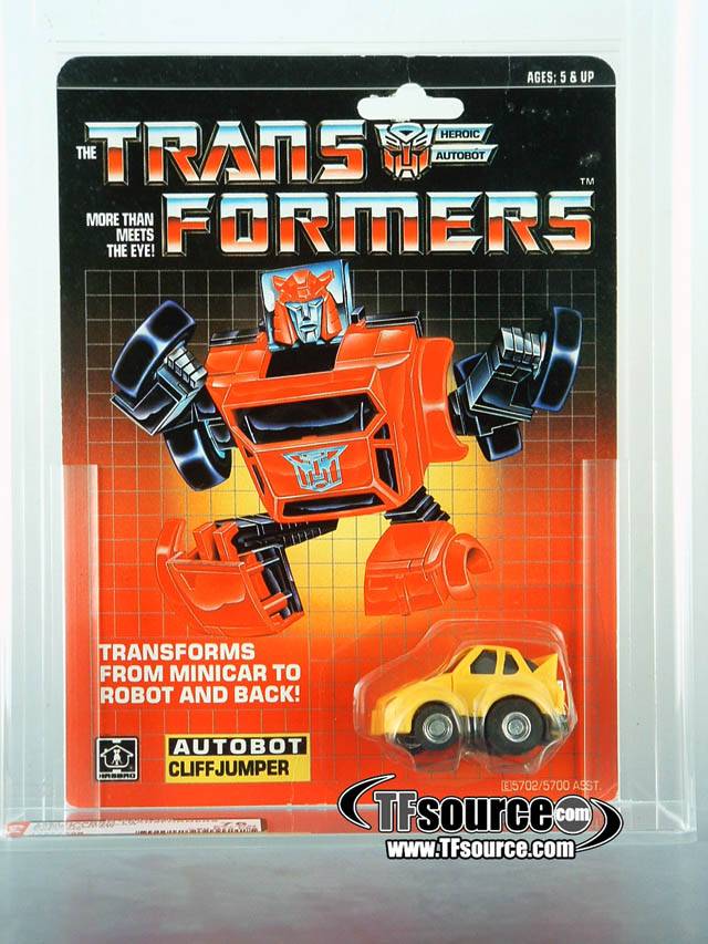 Cliffjumper Yellow Version AFA 75 Minibot Vintage Transformers G1