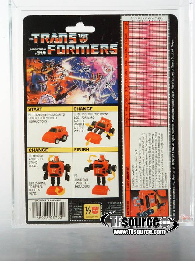 Cliffjumper Yellow Version AFA 75 Minibot Vintage Transformers G1
