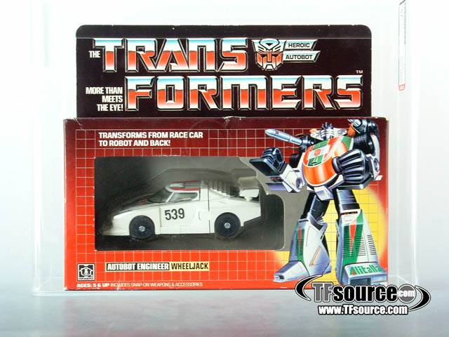 Wheeljack Pre Rub Version AFA 75 G1 Car Vintage Transformers G1