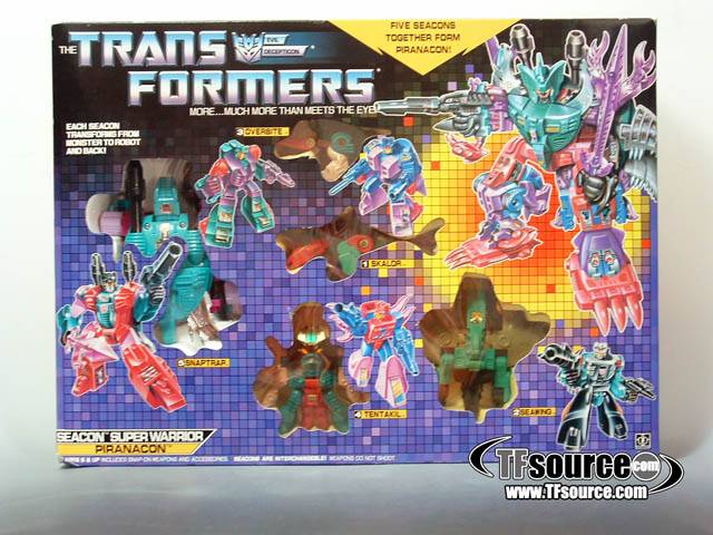 Piranacon Seacons Giftset Combiner Vintage Transformers G1