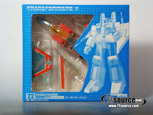 Clear Ghost Starscream e-hobby Exclusive | Transformers G1 Collectors Edition