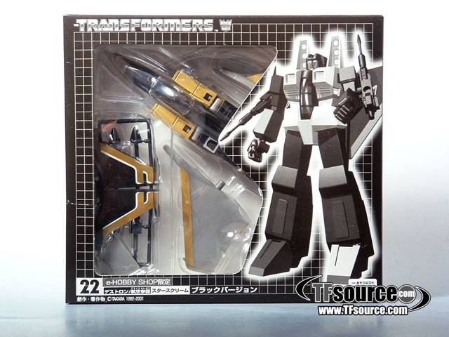 Black Starscream e-hobby Exclusive | Transformers G1 Collectors Edition