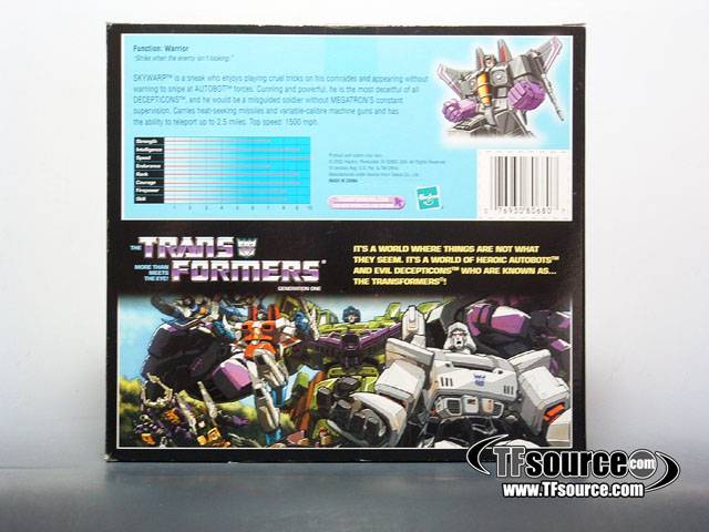 Transformers G1 Skywarp | The Transformers Generation One Commemorative Series