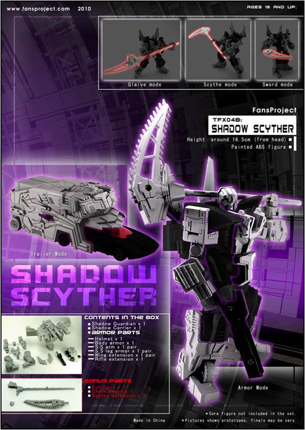 TFX-04B Shadow Scyther Trailer Upgrade Kit | Fansproject Parallax