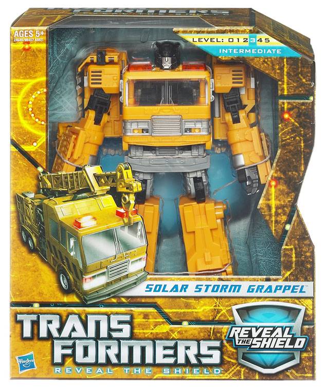 Solar Storm Grapple Voyager Class |  Hasbro Transformers Reveal the Shield