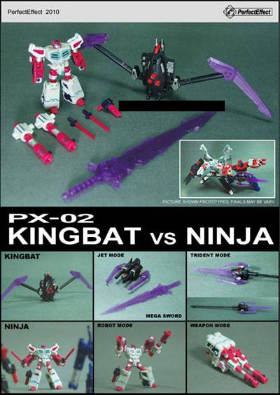 PX-02 Kingbat vs. Ninja Boxed Set | Perfect Effect