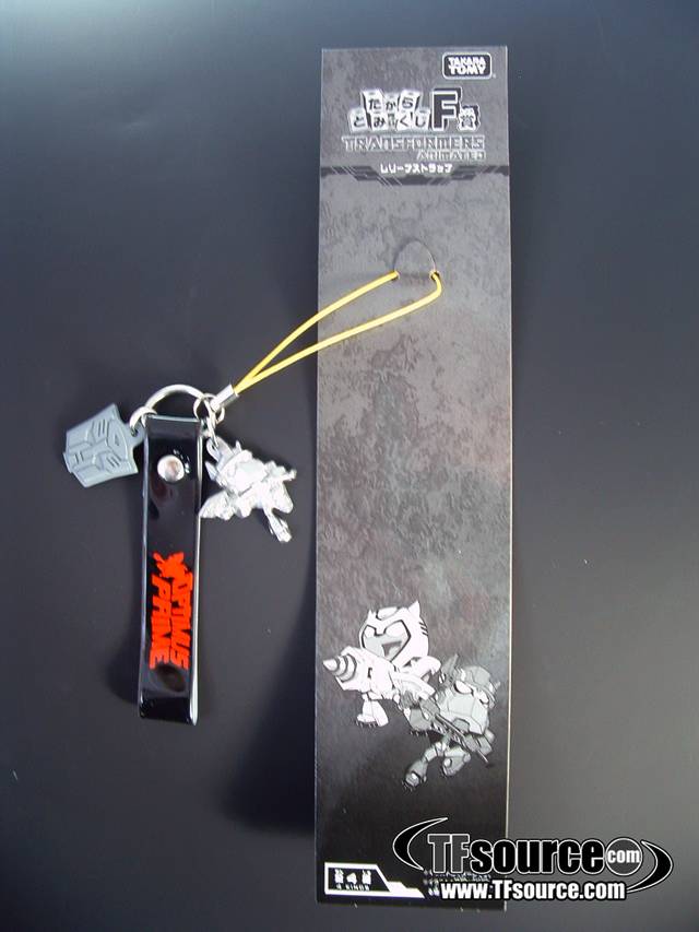 Optimus Prime Metallic Version Family Mart Prize F Cellphone Strap | Japanese Transformers Animated