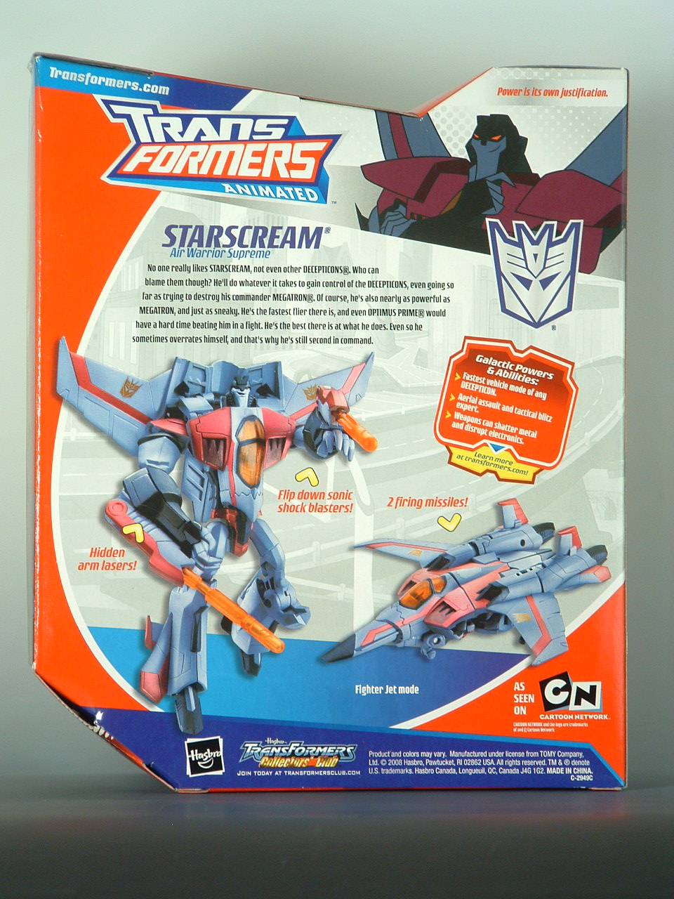 Voyager Class Starscream Robot Mode  | Transformers Animated