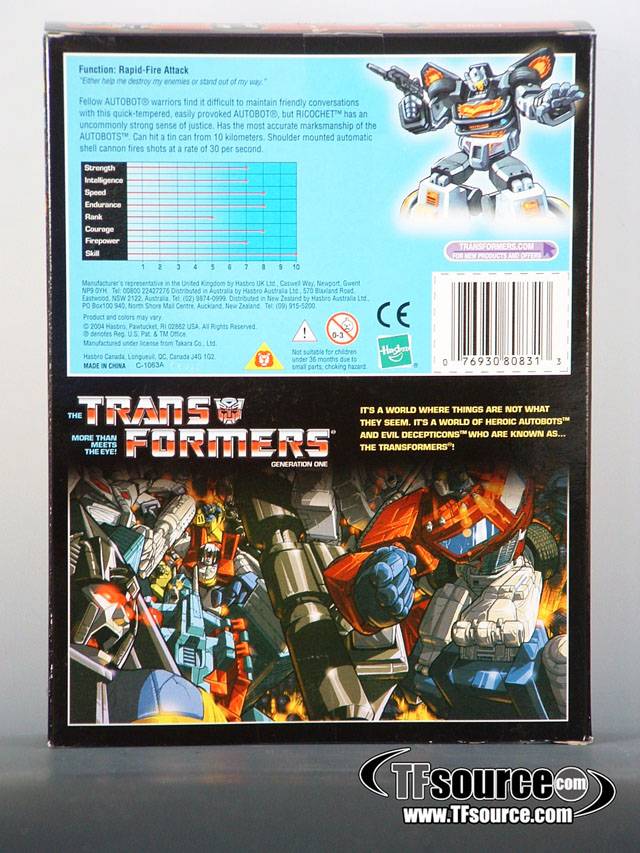 Transformers G1 Ricochet and Nightstick | The Transformers Generation One Commemorative Series