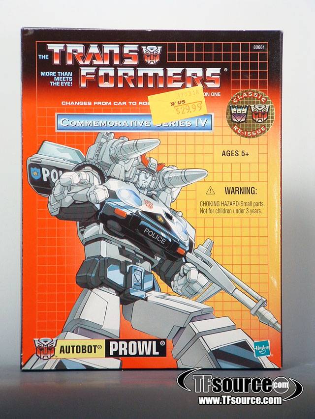 Transformers G1 Prowl | The Transformers Generation One Commemorative Series