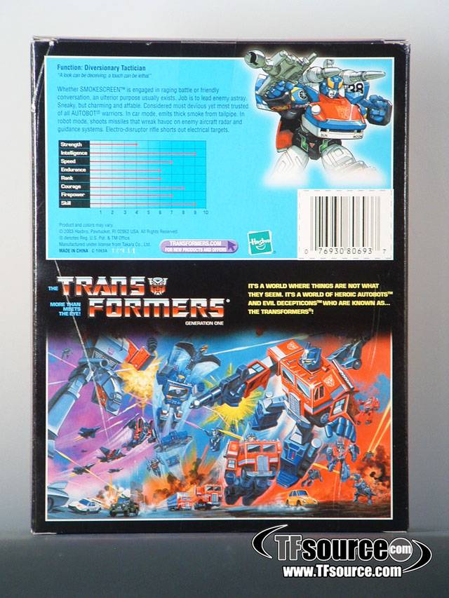 Transformers G1 Smokescreen | The Transformers Generation One Commemorative Series