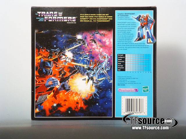 Transformers G1 Starscream | The Transformers Generation One Commemorative Series