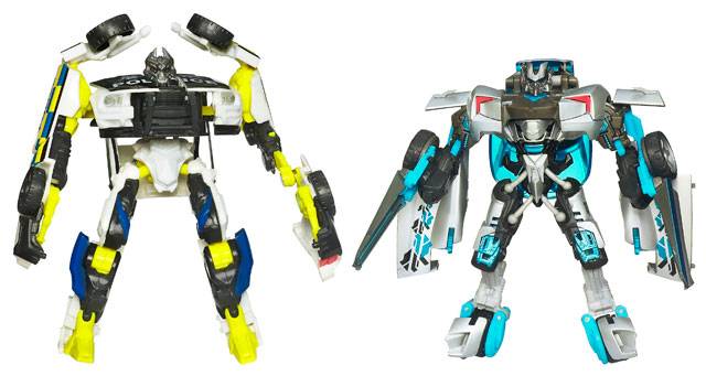 Hunters Rumble Exclusive Sideswipe vs Barricade  Deluxe Class | Transformers Hunt for the Decepticons HFTD