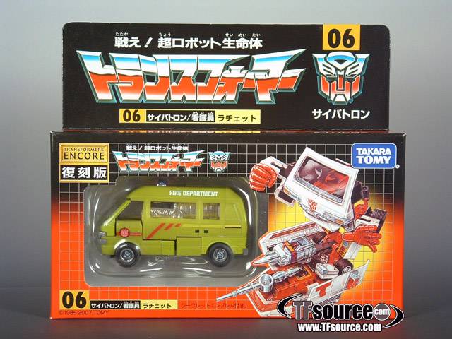 Transformers G1 Ratchet Green Version Visual Works | Transformers Encore