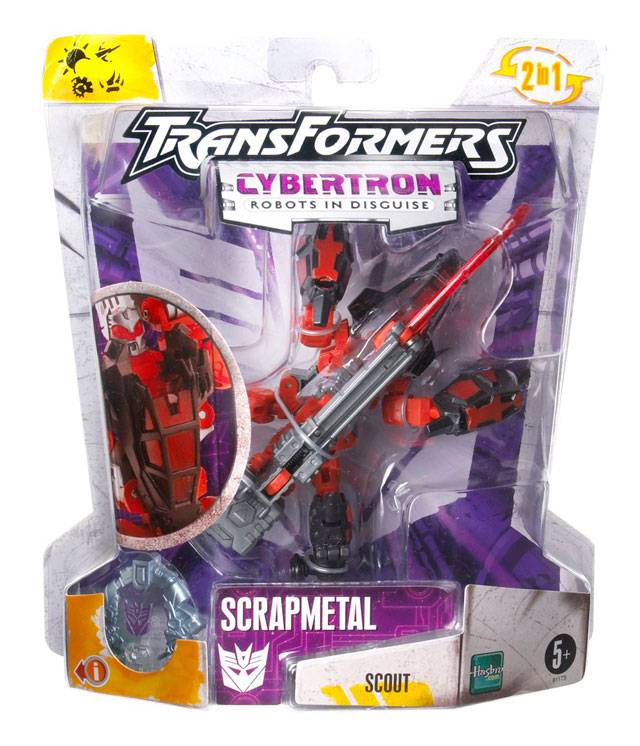 Scrapmetal Red Version Scout Class | Transformers Cybertron