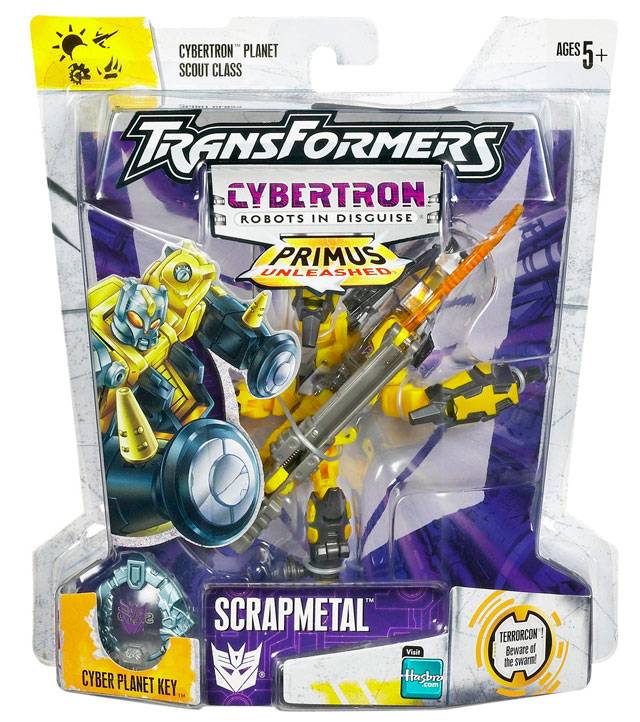 Scrapmetal Yellow Version Scout Class | Transformers Cybertron