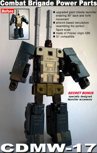 CDMW-17 Combat Brigade Power Parts Upgraded Missile Launcher | Crazy Devy
