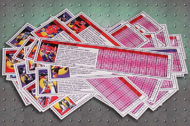 G1-TSC-1984 - Reproduction Tech Spec Set