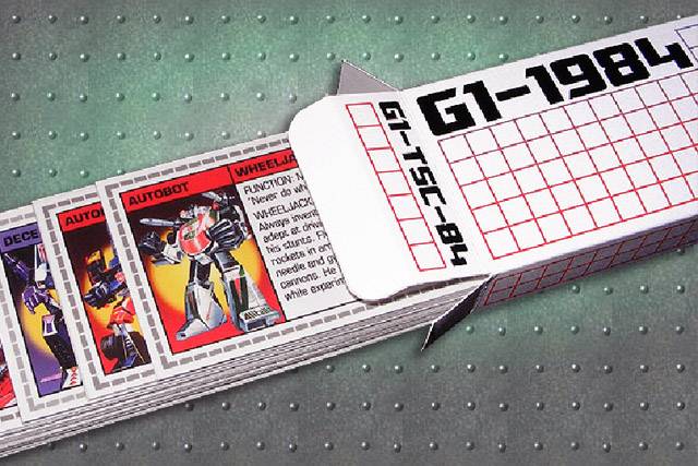 G1-TSC-1984 - Reproduction Tech Spec Set