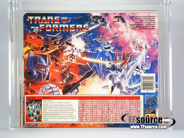 Mirage AFA 85 G1 Car Vintage Transformers G1