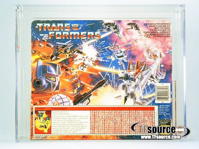 Sunstreaker AFA 85 G1 Car Vintage Transformers G1